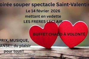 Nous serons en Spectacle au Manoir 66 Saint-Victor le 14 Février 2026